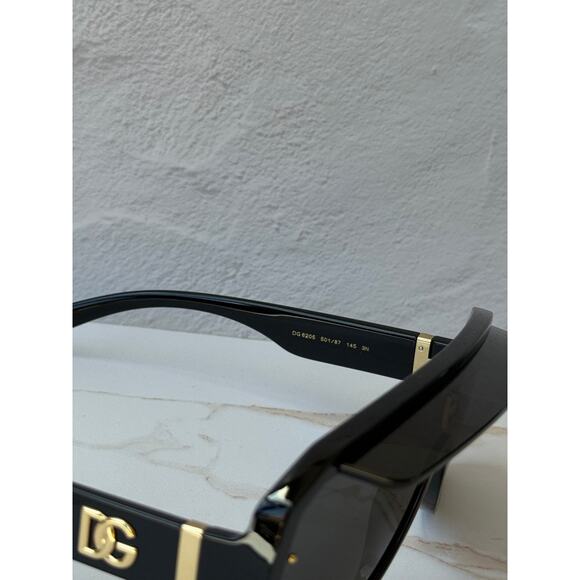 NEW Dolce & Gabbana DG6205 Black Logo Visor Sunglasses $425 main image 5
